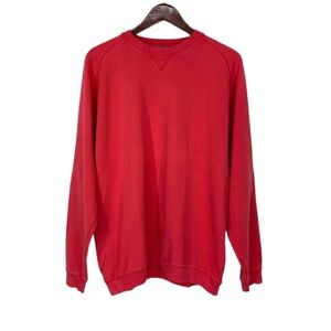 Peru Unlimited Italian Pima Cotton Interlock Crewneck Sweatshirt In Watermelon